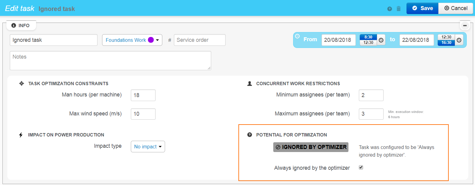 Optimizer: force to be always ignored by optimizer.