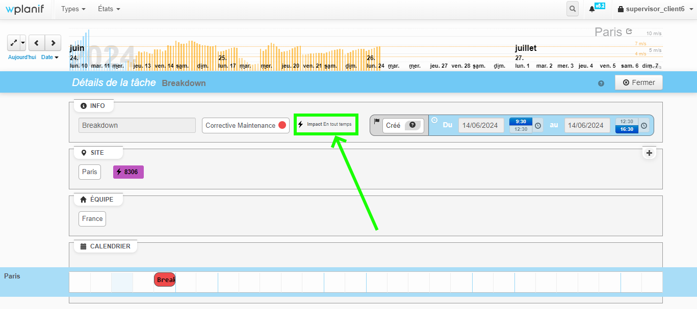 Impact visible pour les comptes clients